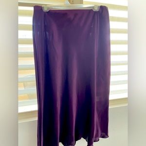 Purple Satin Large Skirt. 2023 color trends